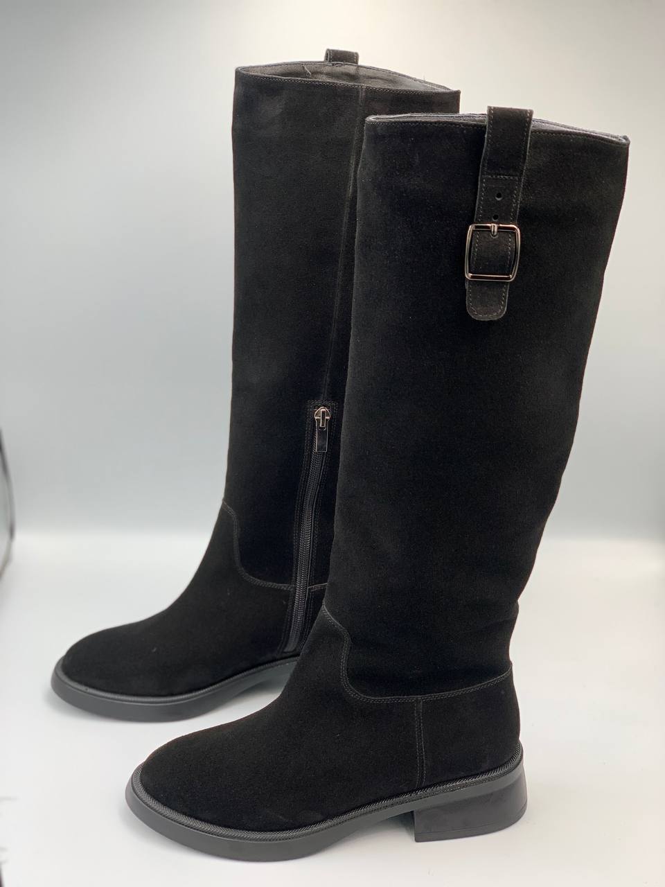 Чоботи жіночі замшеві CSC2WVBLK