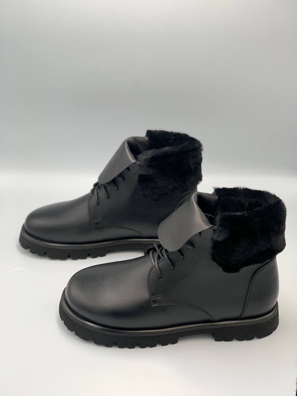 Анатомічні черевики шкіряні CSB15WBLK