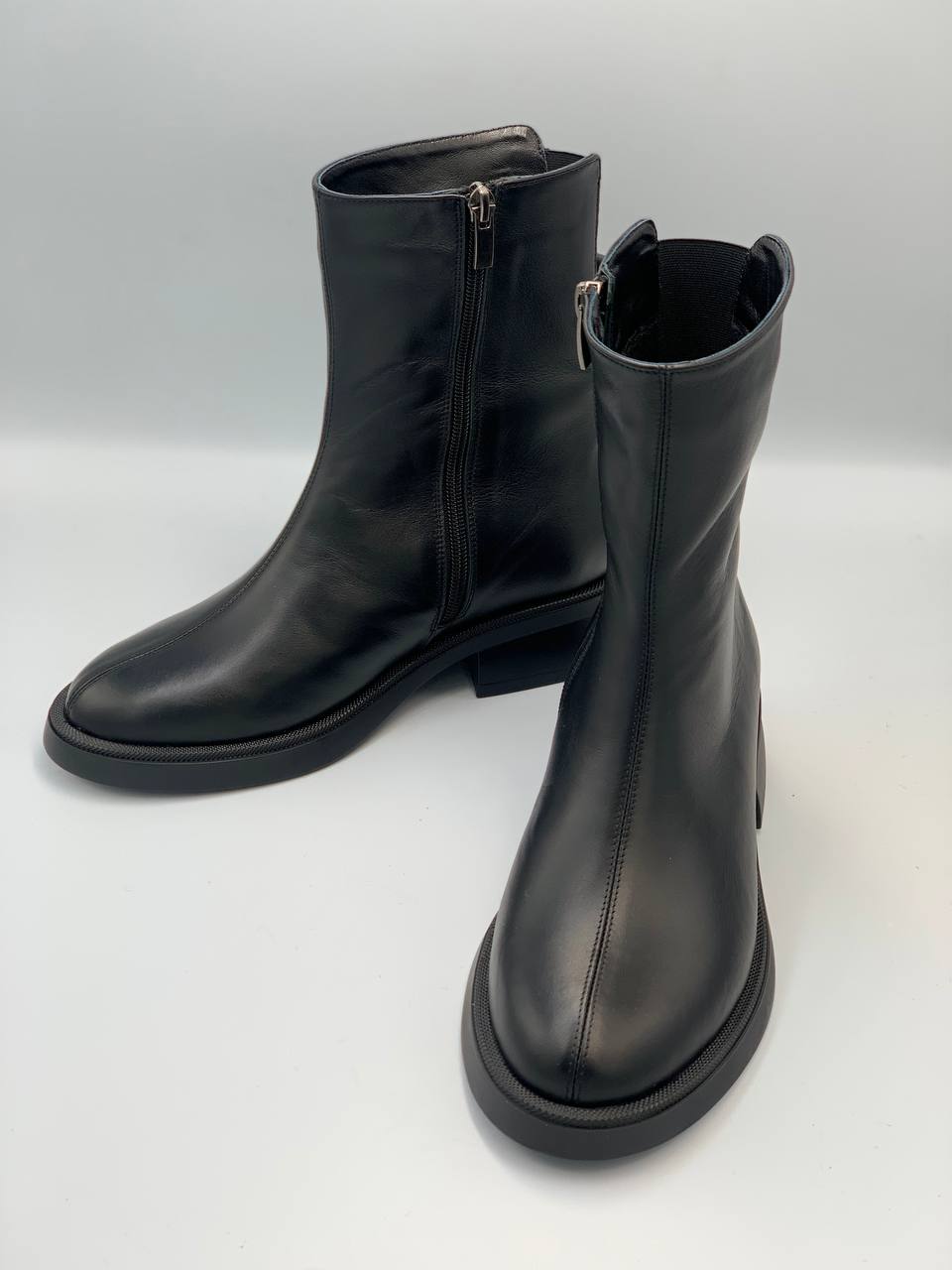 Черевики жіночі шкіряні CSB16WBLK