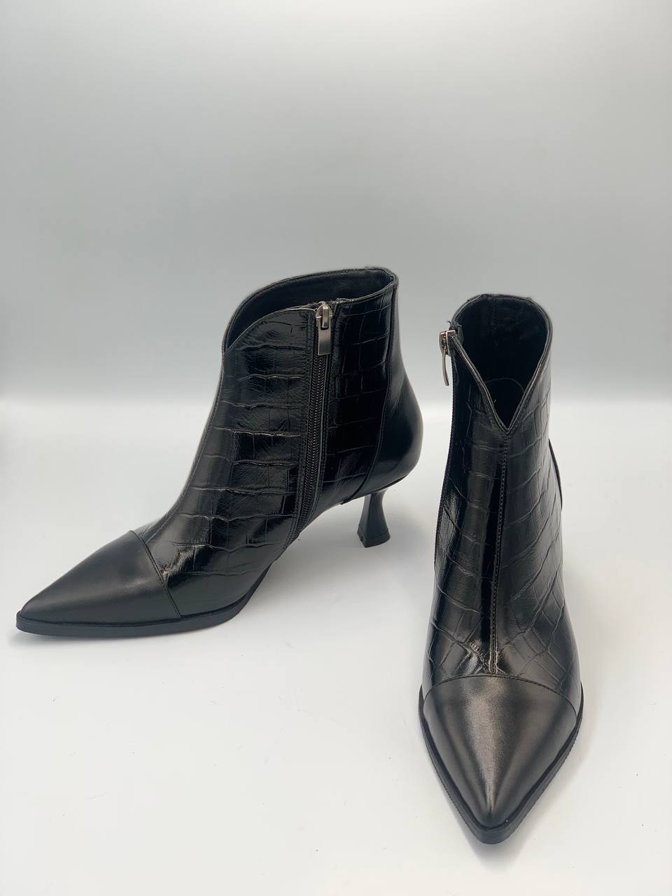 Ботильйони жіночі лаковані CS6085B17WBLK