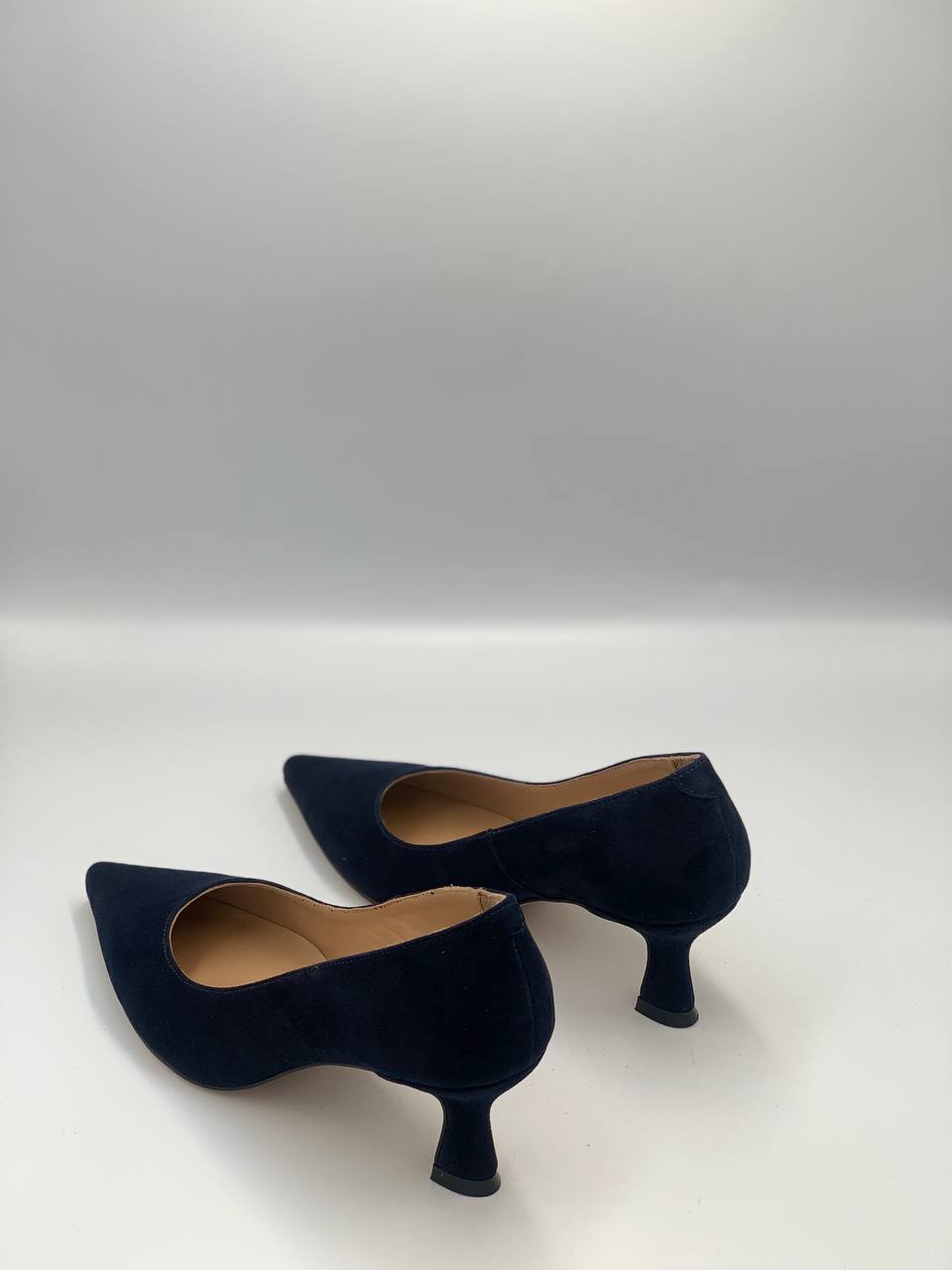 Туфлі-човники з натуральної шкіри велюр CSLD56085WVBLU